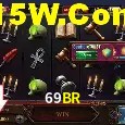 Tela de boas-vindas e lobby de jogos do aplicativo 69BR